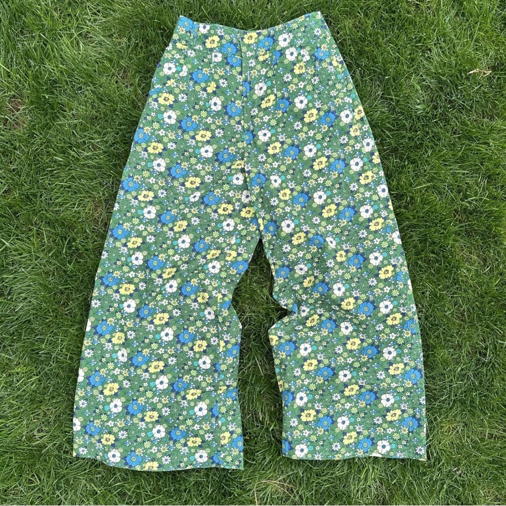 Free People Wide Leg Floral Pants Vintage-Inspired Boho Retro Style